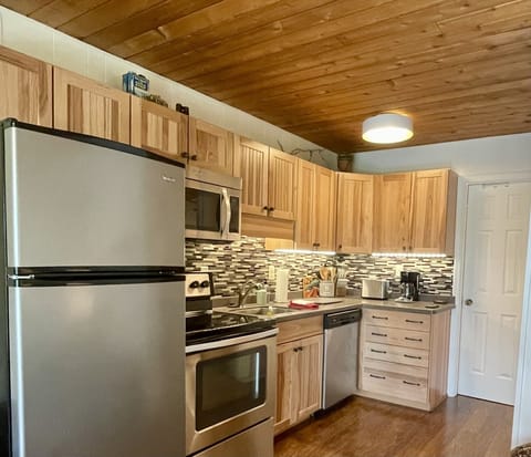 Fully stocked for your kitchen needs. Also included coffee , cream, sugar