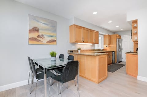 Dining area adjacent to the kitchen.