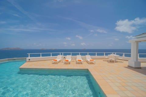 Large stone terrace from the south of France, tiled 4 x 10 m heated swimming pool, sun beds, gas barbecue.