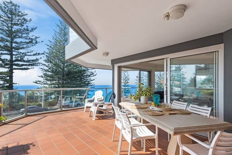 Dine alfresco while taking in the blissful ocean views. You’ll enjoy an outdoor table and seating area in the sun.

