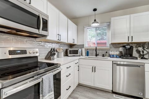 Make yourself at home in our fully equipped kitchen and whip up your favorite meals during your stay!