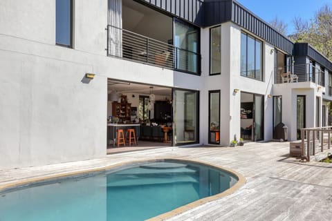 View of the house back from the undercover lounge area.