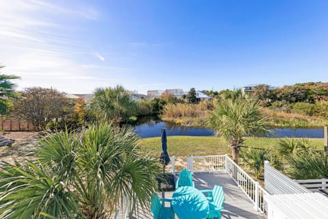 Balcony view of back deck