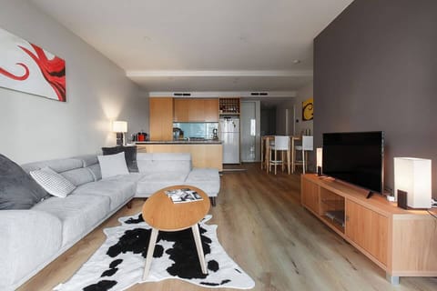 Enjoy movie nights at home on an oversized sofa. There is smart TV and Wi-Fi catering to all your entertainment needs.