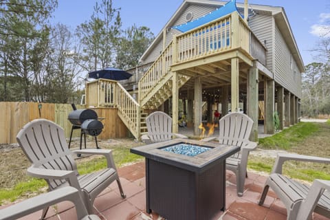 Enjoy the propane fire pit.  