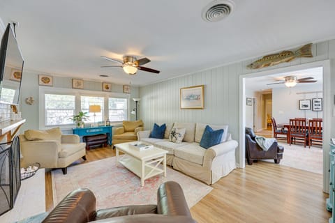 Wilmington Vacation Rental | 3BR | 2BA | 1,600 Sq Ft | Stairs Required