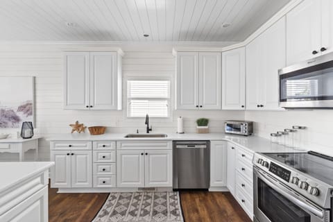 Fully stocked kitchen