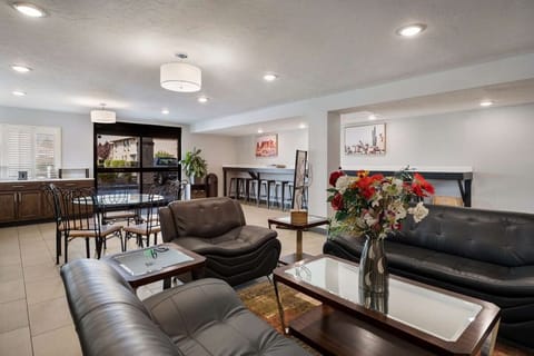 Gather for coffee and conversation in the welcoming lounge.