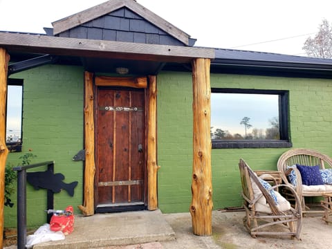 Front door with keyless entry 
