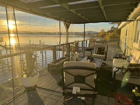 Sunset view from the patio