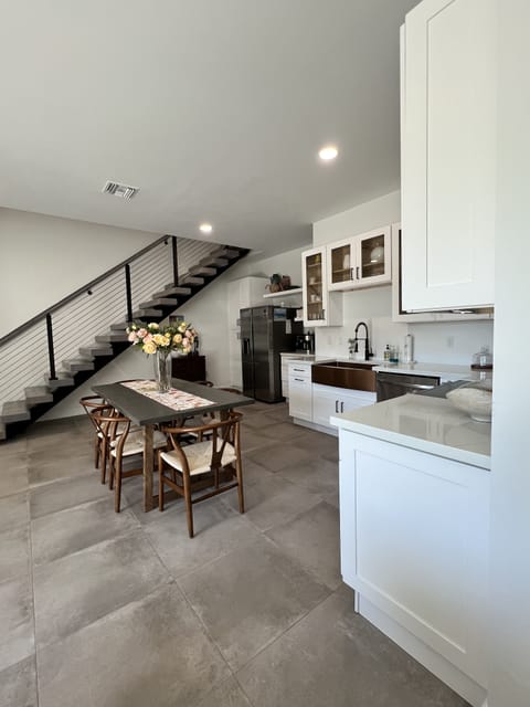 Kitchen with dining table for 6