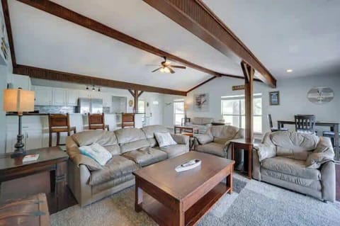 Family and friends can sit back, relax and enjoy the views from every window.