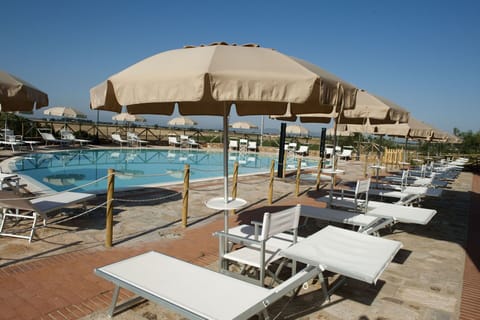 Resort, Swimming Pool, Umbrella, Property, Sunlounger, Vacation, Shade, Hotel, Furniture, Building
