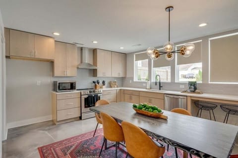 Dining and kitchen area