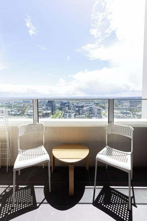 Step through the glass doors and onto your private balcony where you can enjoy a glass of wine amidst uninterrupted views