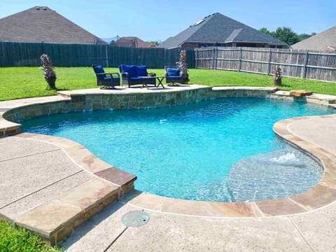 Pool and backyard