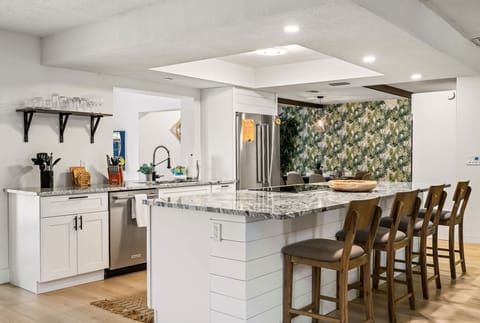 Our fully stocked kitchen