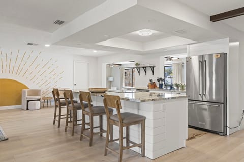 Our fully stocked kitchen