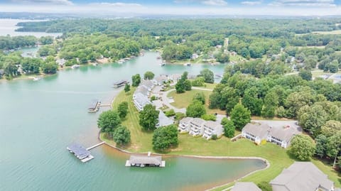 Waterfront Oasis from our little townhome which is 2nd one from the left. 