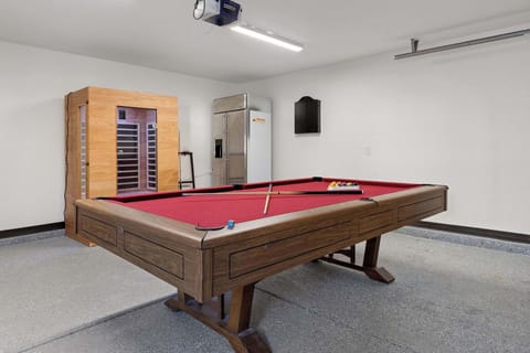Play a round of pool or sit in the sauna.