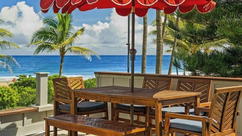 Anahola Palms - Beachfront Dining Lanai - Parrish Kauai