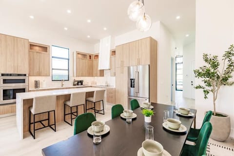 Gourmet Kitchen with Dining Area.