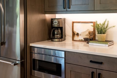 Coffee lovers rejoice! We are equipped with locally sourced coffee to go with our coffee maker