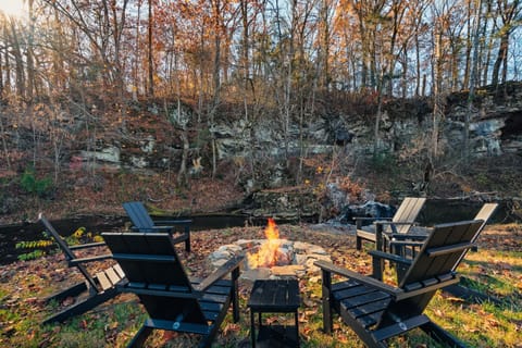 firepit by the river