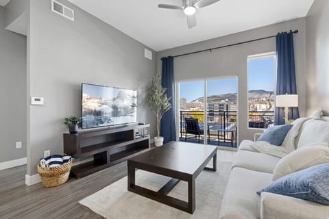 Luxury oversize couch with amazing views