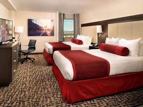 Unwind in crisp double queens after a day of adventure.