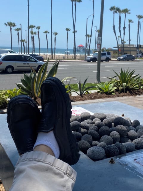 It is at the pacific surf mall (looking to the pier)