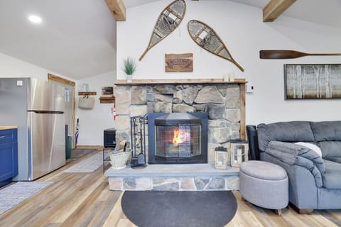 Snuggle up with a good book next to the fireplace