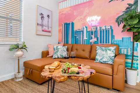 A room designed to capture the vibrant spirit and luxury of the Miami lifestyle.