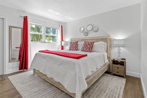 Comfortable king-size bed.