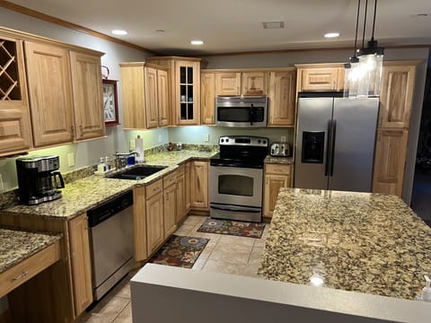 kitchen - toaster, coffee pot, blender and all utensils