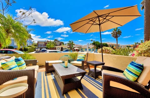 Front Patio with Peek Ocean Views