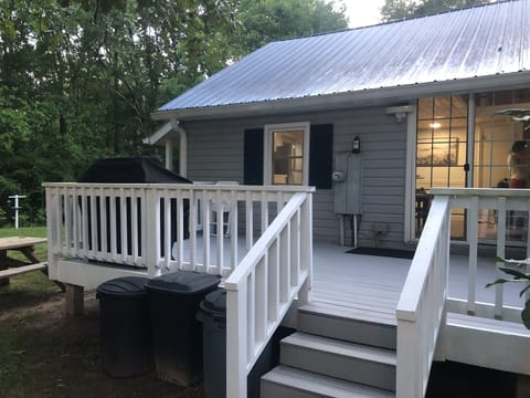 Back Porch with Grill.