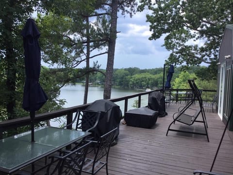 Just look at this great view from your deck. Charcoal grill.