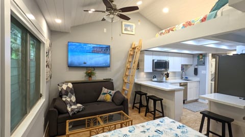 55 inch smartTV and couch