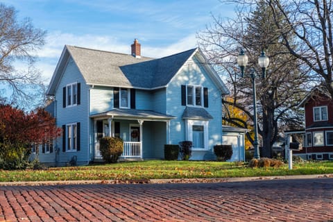 Set on a historic red brick road