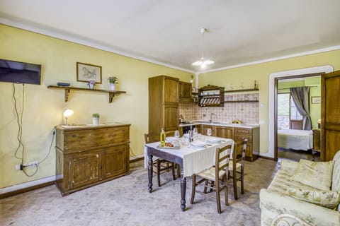 Kitchen and dining area