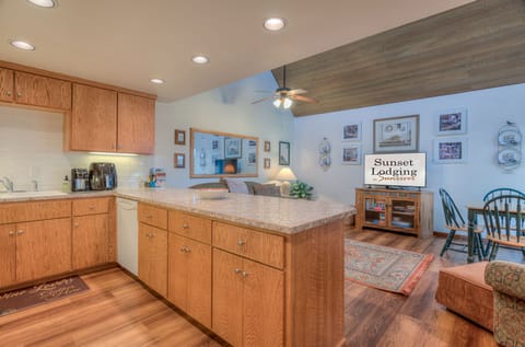 Kitchen and living room view