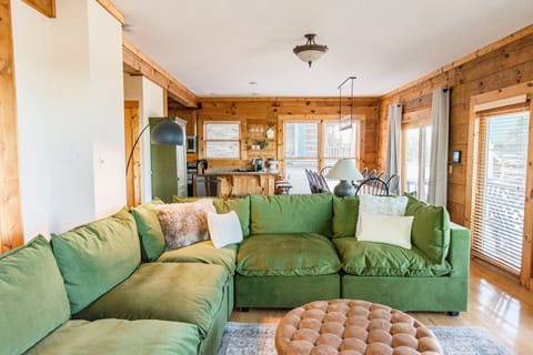 Open layout for easy gatherings