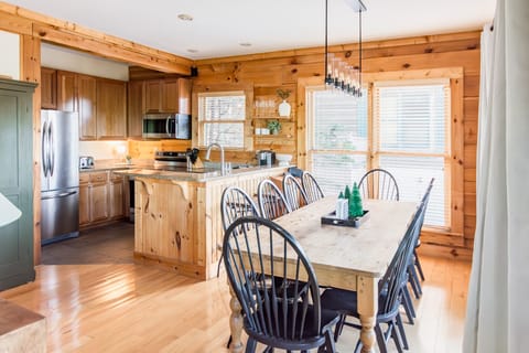 Dining room just off kitchen