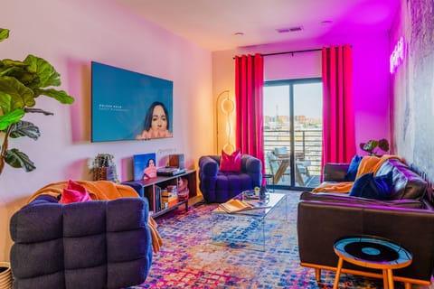 Golden Hour by Kacey Musgraves inspired the art and design of this condo. 