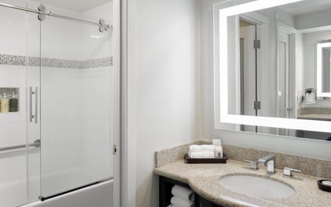 Start your day with a spa-like shower and glowing mirror.