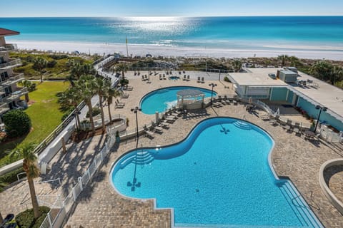 Enjoy a refreshing swim in the outdoor pool, surrounded by beautiful scenery and perfect for sun-soaked days.