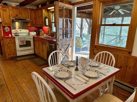 Dutch Door and Extendable Kitchen Table