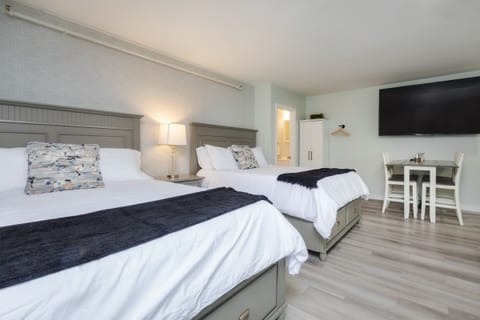 You will have two comfortable queen beds for your stay.