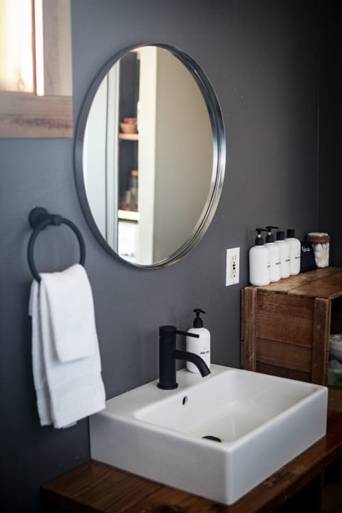 Refresh at the chic vanity with spa-like, stocked essentials